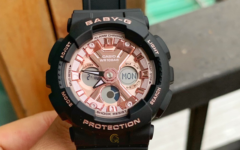 dong ho g shock baby g ba-130 mau den chinh hang gia re tai tien giang